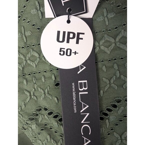 La Blanca Swim Womens 4 Olive Saltwater Sands High-Waist Bottoms NWT - Picture 7 of 9